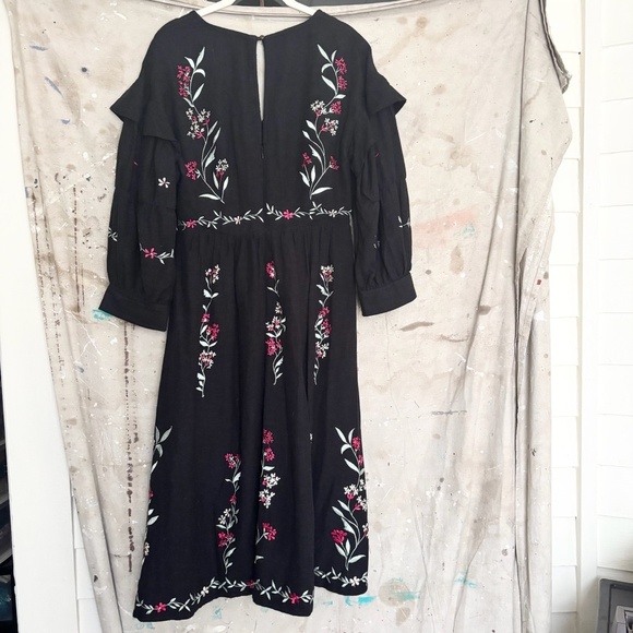 Anthropologie Embroidered Midi Dress - Picture 4 of 5